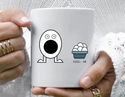 Feed Eggs Coffee Mug, 11 oz Ceramic Mug