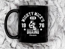 mighty mick s boxing gym coffee mug, 11 oz ceramic mug