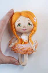 little ballerina doll miniature handmade