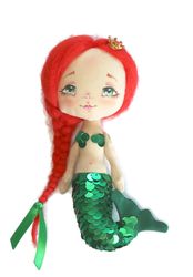 handmade mermaid mini doll