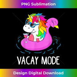 Vacay Mode Cute Unicorn Funny Family Vacation Gift Kids Girl - Bohemian Sublimation Digital Download - Animate Your Creative Concepts