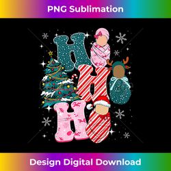 Nurse Christmas Ho Ho Ho Nursing Nicu L&D CNA RN LPN Midwife - Crafted Sublimation Digital Download - Rapidly Innovate Your Artistic Vision