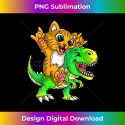 Cat on Dinosaur - Kids and Adult - Bespoke Sublimation Digital File - Crafted for Sublimation Excellence