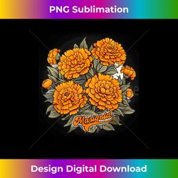 Retro Style Marigold - Sleek Sublimation PNG Download - Striking & Memorable Impressions