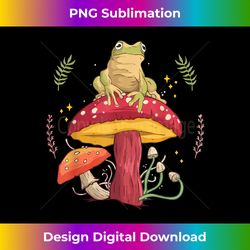 Cute Frog Mushroom Cottagecore Aesthetic Clothes Teen Girls - Futuristic PNG Sublimation File - Striking & Memorable Impressions