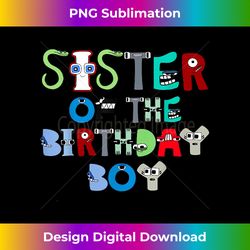 Villain Letter ABC Sister of the Birthday Boy Alphabet Lore - Contemporary PNG Sublimation Design - Spark Your Artistic Genius