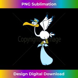 Stork with Baby Boy - Vibrant Sublimation Digital Download - Spark Your Artistic Genius