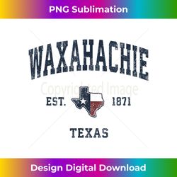 waxahachie texas tx vintage state flag sports navy design - edgy sublimation digital file - channel your creative rebel