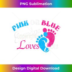 Pink Or Blue Grandpa Loves You Baby Gender Reveal Gift - Innovative PNG Sublimation Design - Spark Your Artistic Genius