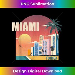 Miami Florida retro - Edgy Sublimation Digital File - Enhance Your Art with a Dash of Spice