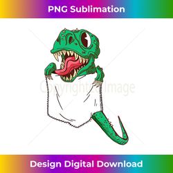 cute baby t-rex dinosaur in a pocket - funny pocket - timeless png sublimation download - elevate your style with intricate details