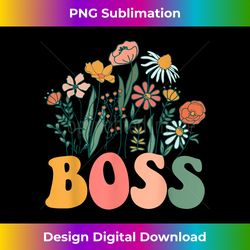 new boss wildflower first birthday & baby shower - sophisticated png sublimation file - immerse in creativity with every design