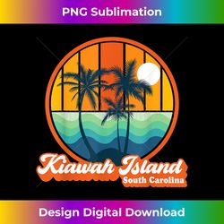 Retro Kiawah Island South Carolina Summer 90s Beach Souvenir - Artisanal Sublimation PNG File - Craft with Boldness and Assurance
