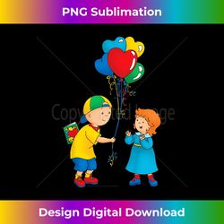 kids caillou child's t - balloons - classic sublimation png file - elevate your style with intricate details