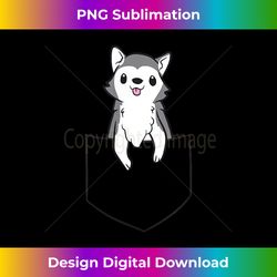 wolf in pocket cute wolf gift for wolf lovers pocket wolf - contemporary png sublimation design - access the spectrum of sublimation artistry