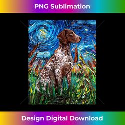 German Short Hair Pointer Starry Night Dog Art by Aja - Deluxe PNG Sublimation Download - Rapidly Innovate Your Artistic Vision