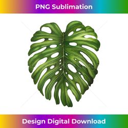 tropical monstera leaf botanical graphic print - eco-friendly sublimation png download - enhance your art with a dash of spice