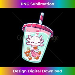 Boba Axolotl Kawaii Axolotl Bubble Tea Boba - Edgy Sublimation Digital File - Channel Your Creative Rebel