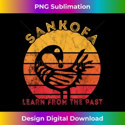 Sankofa Retro Vintage Learn From The Past African Bird - Urban Sublimation PNG Design - Crafted for Sublimation Excellence
