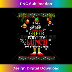 Lunch Lady Elf Funny Quote Christmas Cheer Cafeteria Workers - Chic Sublimation Digital Download - Channel Your Creative Rebel