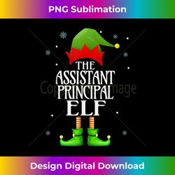 Assistant Principal Elf Xmas Funny Family Matching Christmas - Sleek Sublimation PNG Download - Challenge Creative Boundaries