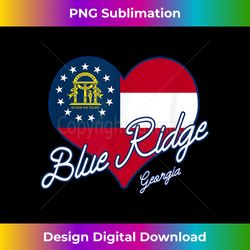 I Love Blue Ridge Georgia Heart State Flag Novelty Souvenir - Timeless PNG Sublimation Download - Striking & Memorable Impressions
