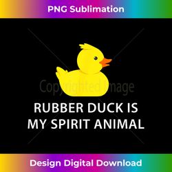 Rubber Duck Spirit Animal Funny Duck - Minimalist Sublimation Digital File - Pioneer New Aesthetic Frontiers