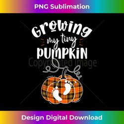 womens growing my tiny pumpkin - thanksgiving baby announcement v-neck - innovative png sublimation design - spark your artistic genius