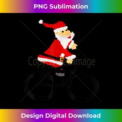 Smiletodays Funny Santa Claus on Bicycle - Sleek Sublimation PNG Download - Crafted for Sublimation Excellence