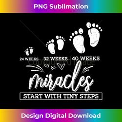 Miracles Start With Tiny Steps Baby Feet Nurse - Crafted Sublimation Digital Download - Spark Your Artistic Genius