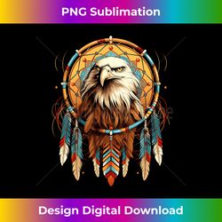 Native American Tribal Dream Catcher Eagle Spirit Animal Art - Minimalist Sublimation Digital File - Immerse in Creativity with Every Design
