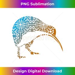 Maori Kiwi Tribal Aboriginal New Zealand Bird Art - Sleek Sublimation PNG Download - Elevate Your Style with Intricate Details