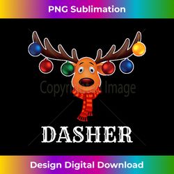 Santa Reindeer Dasher Xmas Group Costume - Bespoke Sublimation Digital File - Chic, Bold, and Uncompromising