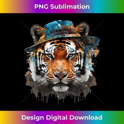 Tiger hat animal print art animal lovers tiger - Contemporary PNG Sublimation Design - Channel Your Creative Rebel