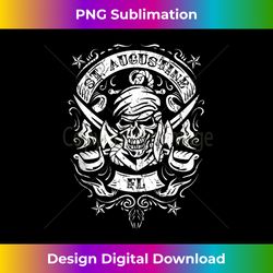 st augustine fl pirate skull crossed swords anchor design - sophisticated png sublimation file - customize with flair