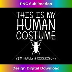Cockroach Easy Halloween Human Costume Termite Pest DIY Gift - Urban Sublimation PNG Design - Enhance Your Art with a Dash of Spice