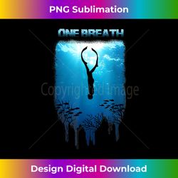 Freediving One Breath Diving Apnea Ocean Free Dive Ocean - Sophisticated PNG Sublimation File - Enhance Your Art with a Dash of Spice