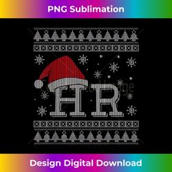 HR Holiday Clothes Funny Human Resources Ugly Christmas Gift - Luxe Sublimation PNG Download - Ideal for Imaginative Endeavors