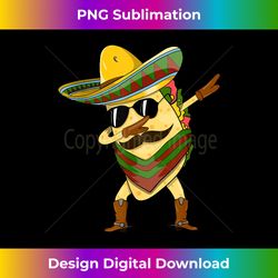 Dabbing Taco Tshirt Cinco de Mayo Mexican Sombrero Gift Idea - Vibrant Sublimation Digital Download - Spark Your Artistic Genius