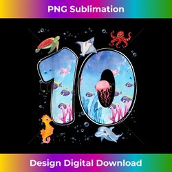 10th birthday party ocean 10 year old sea fish aquarium boy - bohemian sublimation digital download - tailor-made for sublimation craftsmanship