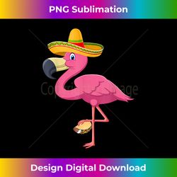 funny cute cinco de mayo flamingo taco sombrero mexican - sublimation-optimized png file - lively and captivating visuals