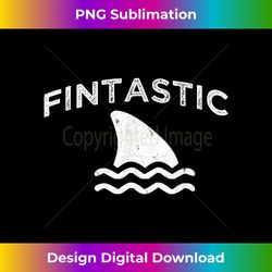 Fintastic Shark Fin 70s Vintage - Urban Sublimation PNG Design - Enhance Your Art with a Dash of Spice