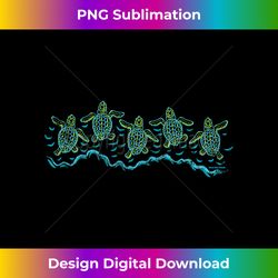 baby sea turtles vintage beach - contemporary png sublimation design - enhance your art with a dash of spice