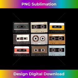 Cassette Tape Retro Mixtape Radio Graphic 80s 90s - Sophisticated PNG Sublimation File - Ideal for Imaginative Endeavors
