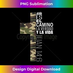 Jesus Christian Spanish s Men Religious Verse Camo Cross - Bohemian Sublimation Digital Download - Immerse in Creativity with Every Design