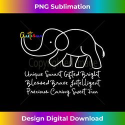 Autism Awareness Day Elephant  Animal Autism - Luxe Sublimation PNG Download - Rapidly Innovate Your Artistic Vision