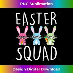 EASTER SQUAD Bunny Rabbit Funny Easter Day Girls - Futuristic PNG Sublimation File - Rapidly Innovate Your Artistic Vision