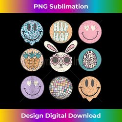 Leopard Bunny Smile Face Disco Retro Groovy Easter - Sublimation-Optimized PNG File - Ideal for Imaginative Endeavors