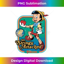 Pinocchio No Strings Attached - Sleek Sublimation PNG Download - Rapidly Innovate Your Artistic Vision