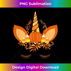 pumpkin candy corn - autumn fall themed unicorn - timeless png sublimation download - crafted for sublimation excellence
